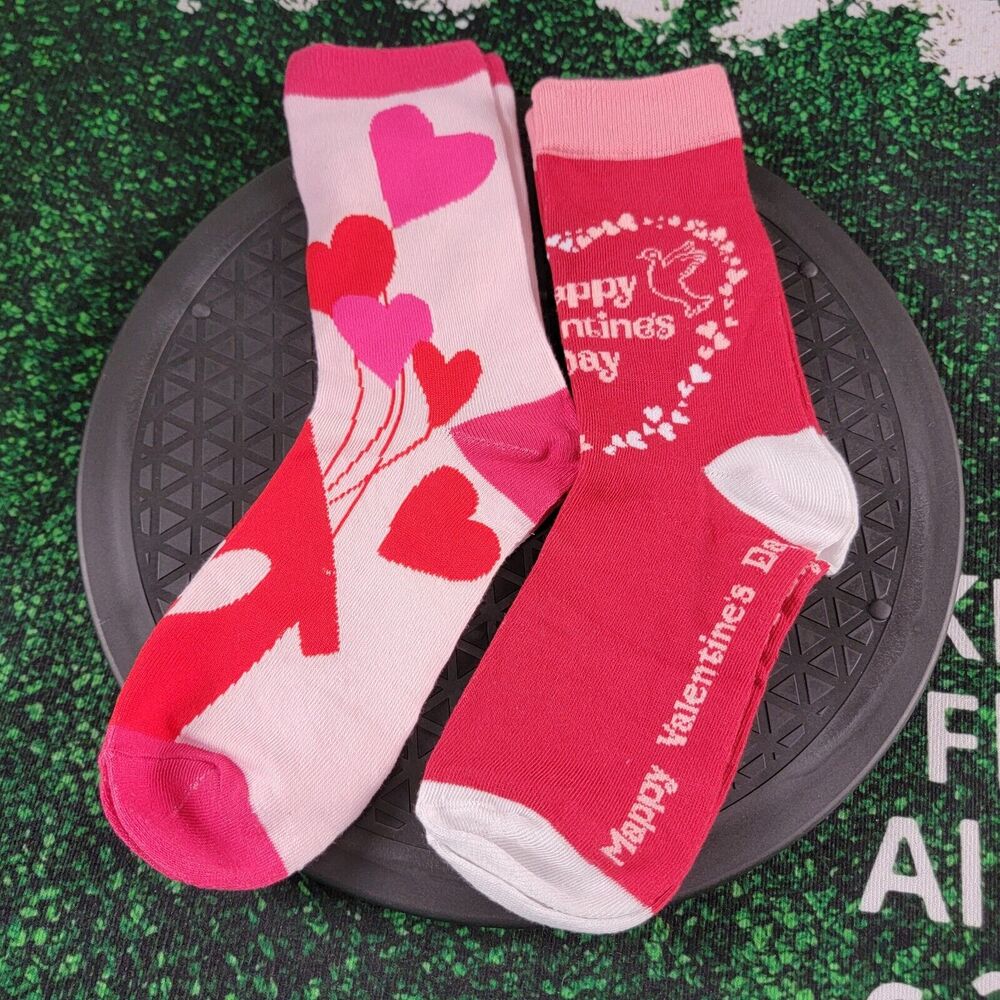 Valentines Day Ladies Socks 2 Pairs